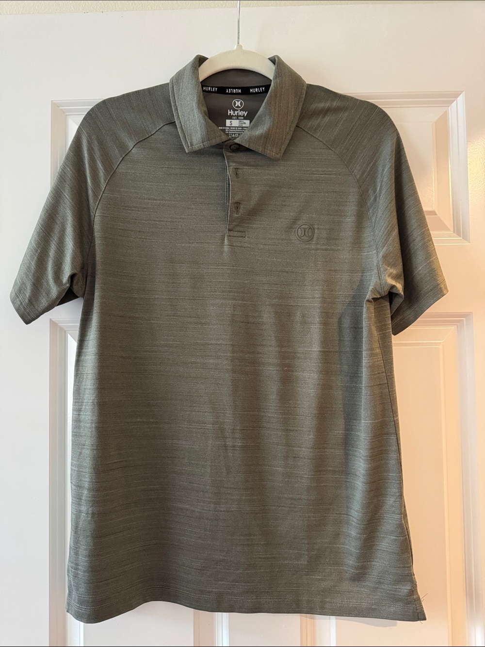 Hurley Men's Olive-Gray Performance Polo